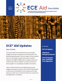 ECE Aid Newsletter August 2021
