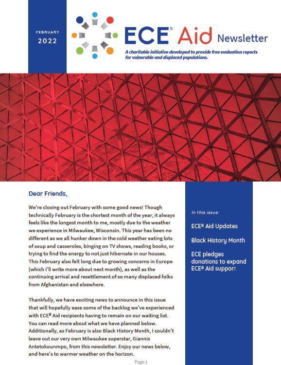 ECE Aid Newsletter February 2022