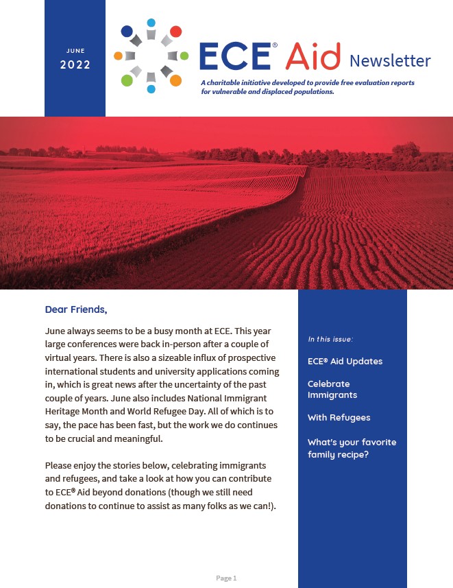 ECE Aid Newsletter June 2022