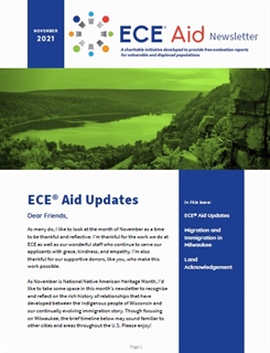 ECE Aid Newsletter November 2021
