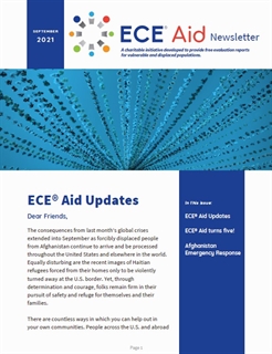 ECE Aid Newsletter September 2021