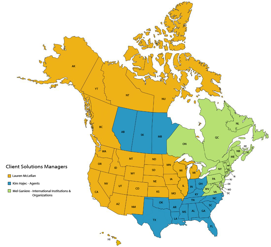 Client Solutions Territory Map