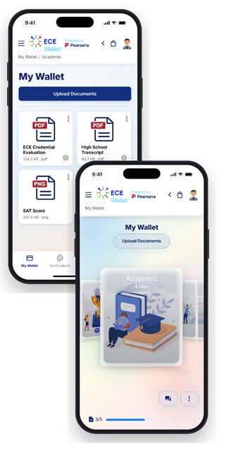 ECE Wallet example on mobile phone