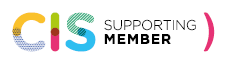 CIS Supporting Member badge with colorful design elements.