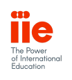 IIE logo in red and white with tagline 'The Power of International Education'.