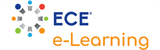 ECE e-Learning logo combining a colorful pinwheel design with the bold orange text 'e-Learning'.